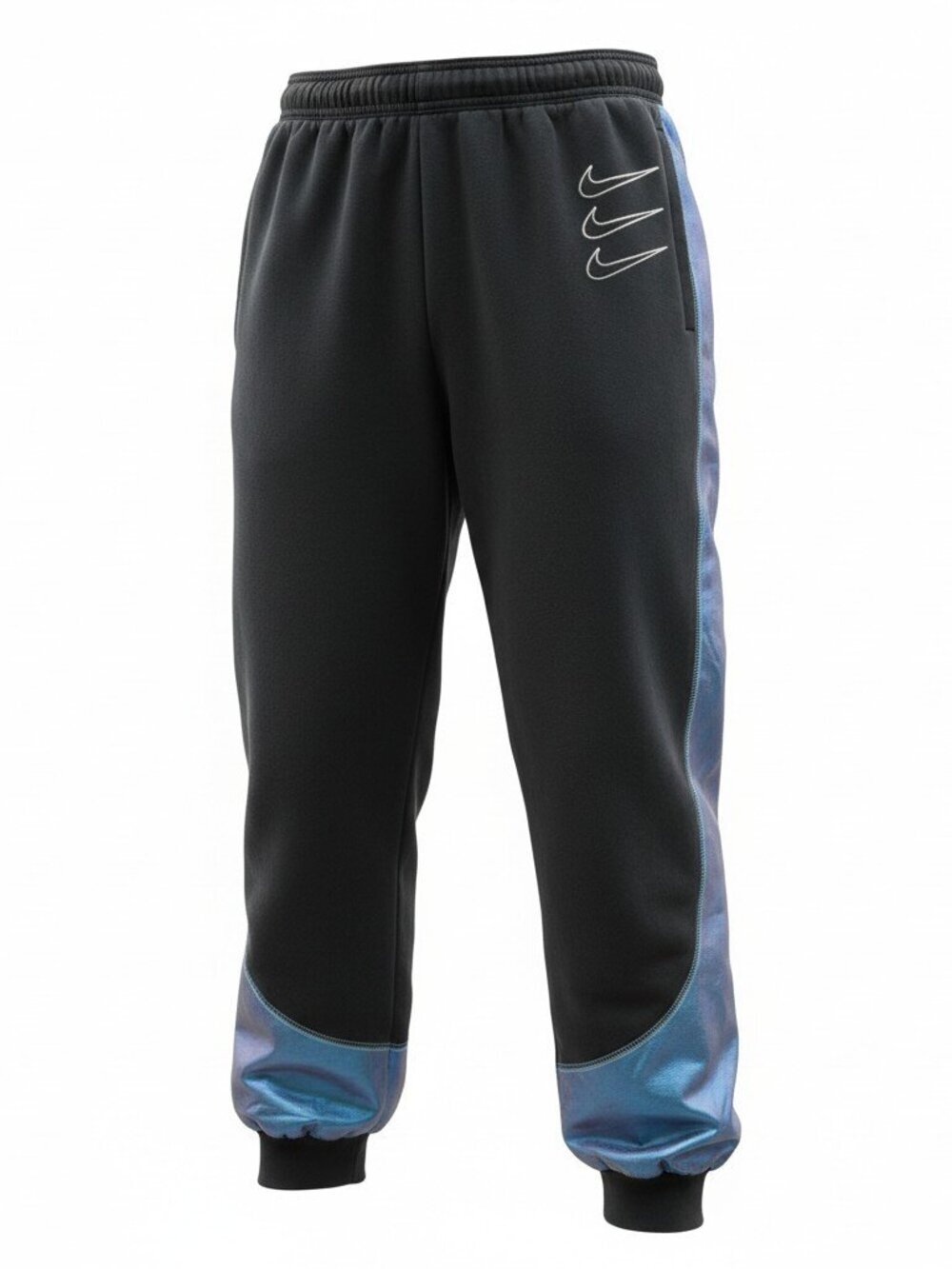 Nike Women’s Graphic Blue Oversized Mid Rise Athletic Sweatpants Size XS